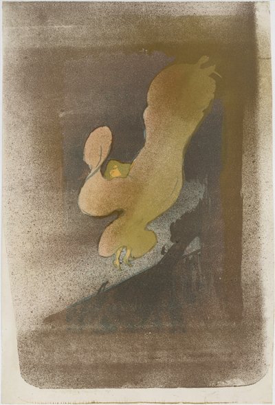Loïe Fuller小姐，1893年，1893年。 作者 亨利·德·图卢兹·劳特雷克
