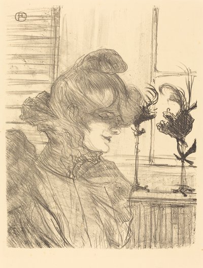 Mrs. Le Marguoin, Milliner (Le Marguoin夫人，裁缝师) 作者 亨利·德·图卢兹·劳特雷克