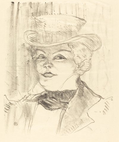 Mme.Réjane, 1898. 作者 亨利·德·图卢兹·劳特雷克