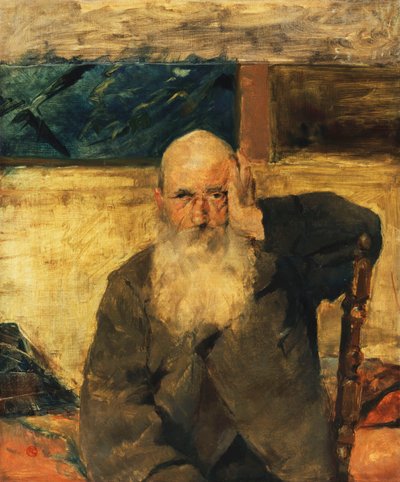 塞利兰的老人；维埃拉德·塞利兰（Vieillard a Celeyran），1882年 作者 亨利·德·图卢兹·劳特雷克