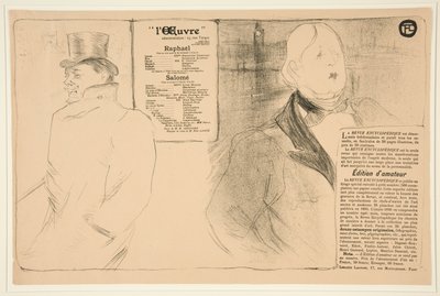 Oscar Wilde et Romain Coolus（奥斯卡-王尔德与罗曼-库鲁斯） 作者 亨利·德·图卢兹·劳特雷克