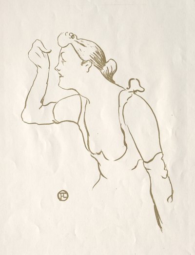 宝拉·布雷比恩（PaulaBrébion），1893年。 作者 亨利·德·图卢兹·劳特雷克