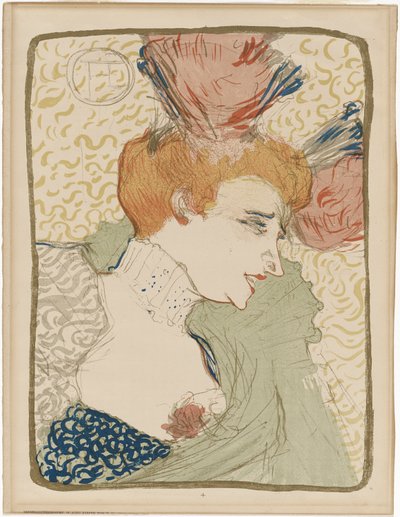 马塞尔-朗德小姐肖像半身像 作者 Henri de Toulouse-Lautrec