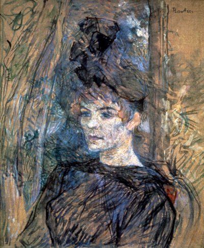 苏珊·瓦拉登（Suzanne Valadon）肖像，1885年 作者 亨利·德·图卢兹·劳特雷克