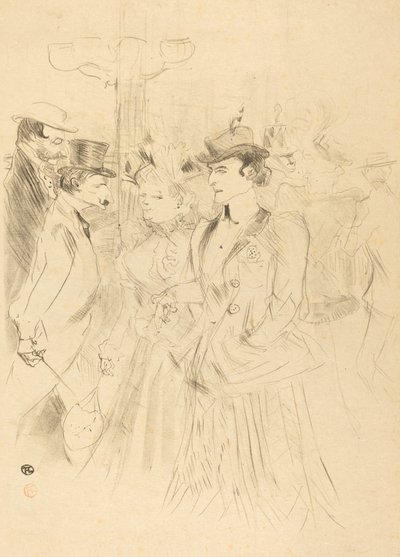 Promenade Promenoir, 1899年。 作者 亨利·德·图卢兹·劳特雷克