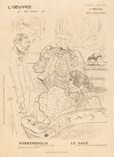 罗斯默斯霍尔姆；勒盖奇 作者 Henri de Toulouse Lautrec