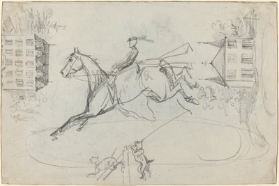 素描表，约1881年。 作者 亨利·德·图卢兹·劳特雷克