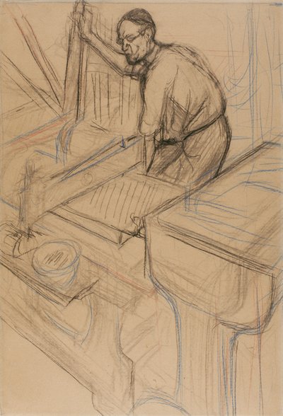研究，约1893年 作者 亨利·德·图卢兹·劳特雷克