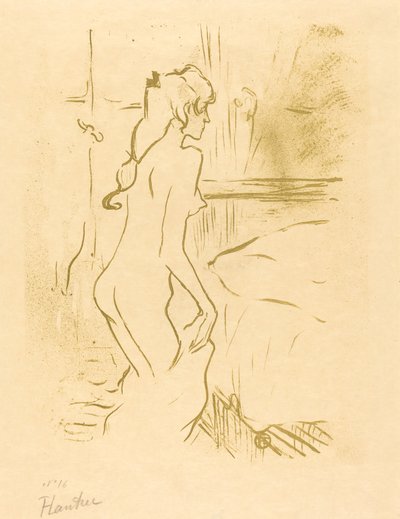 一个女人的研究（Etude de femme） 作者 Henri de Toulouse Lautrec
