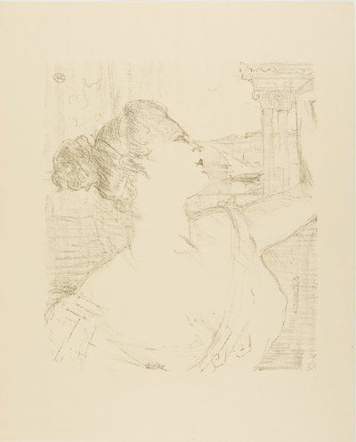 Sybil Sanderson，来自 Treize Lithographies 作者 亨利·德·图卢兹·劳特雷克