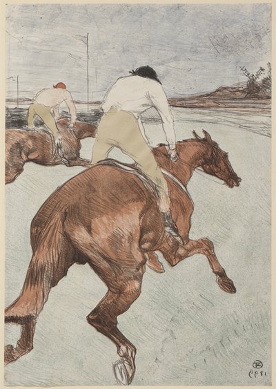 骑师，1899年 作者 亨利·德·图卢兹·劳特雷克
