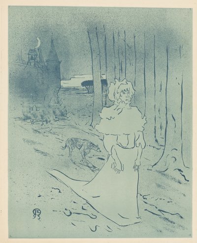 庄园女主人或预兆（La chatelaine ou le tocsin） 作者 Henri de Toulouse Lautrec
