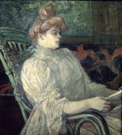 读书的女人 作者 Henri de Toulouse Lautrec