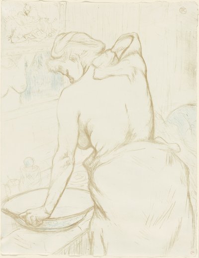 洗马桶的女人》，《埃尔斯》第五版 作者 Henri de Toulouse-Lautrec