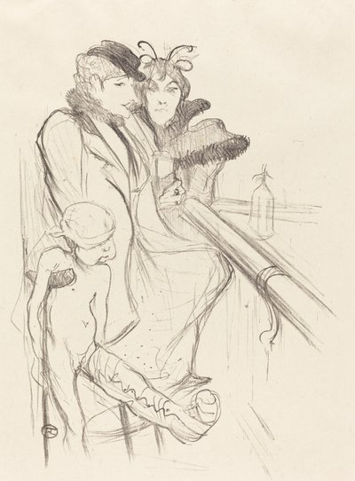 受伤的Eros Eros vanné，1894年。 作者 亨利·德·图卢兹·劳特雷克