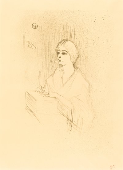 Yahne in His Box Yahne dans sa loge, 1895. 作者 亨利·德·图卢兹·劳特雷克