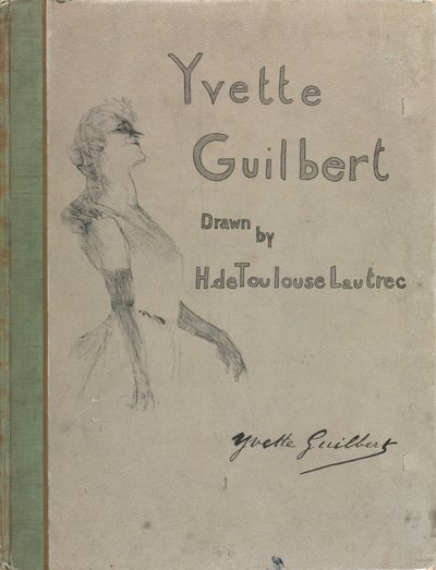 伊维特·吉尔伯特（英语：Yvette Guilbert）-英语系列：封面，1898年。 作者 亨利·德·图卢兹·劳特雷克