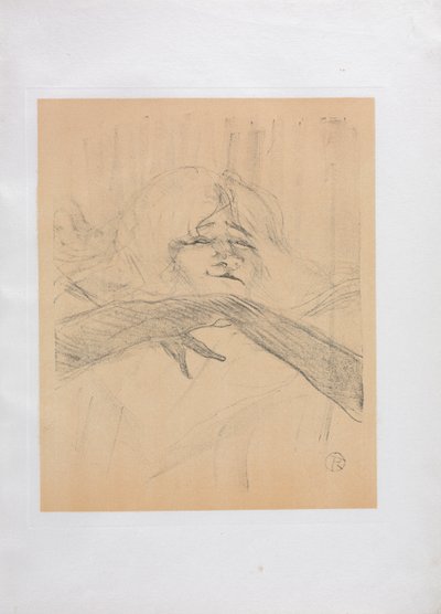 Yvette Guilbert-English 系列：  流连忘返 作者 Henri de Toulouse-Lautrec