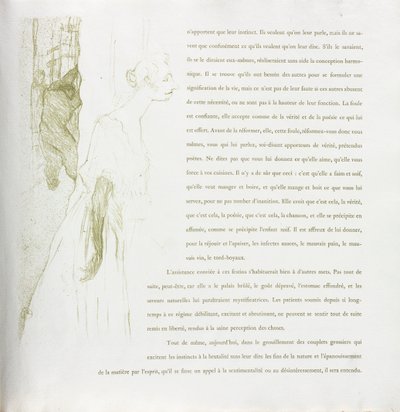 伊维特·吉尔伯特（Yvette Guilbert-French）系列：1894年第11期。 作者 亨利·德·图卢兹·劳特雷克