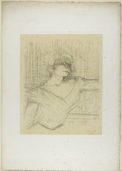 Yvette Guilbert-Dans la Glu，选自 Yvette Guilbert 作者 Henri de Toulouse-Lautrec