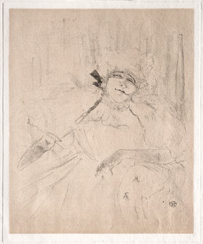 Yvette Guilbert：Chanson Ancienne，1898年。 作者 亨利·德·图卢兹·劳特雷克