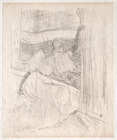 伊维特·吉尔伯特（Yvette Guilbert）：向公众致意，1898年。 作者 亨利·德·图卢兹·劳特雷克