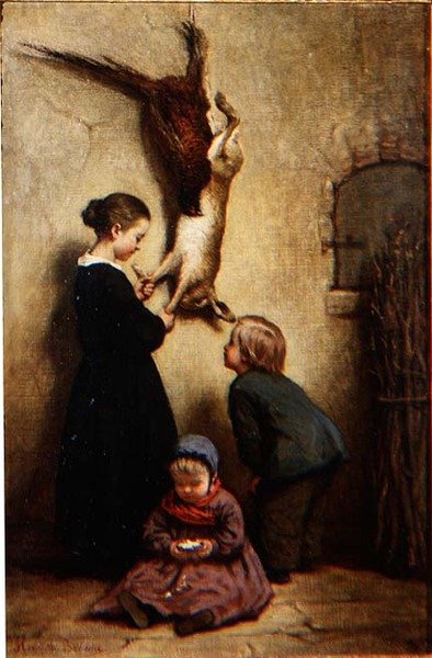 新鲜的游戏（布面油画 作者 亨利埃特·布朗