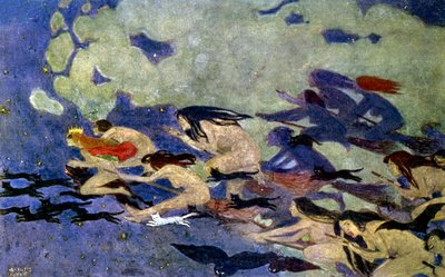女巫的安息日，约 1900 年（雕刻） 作者 亨丽埃塔·戈登伯格
