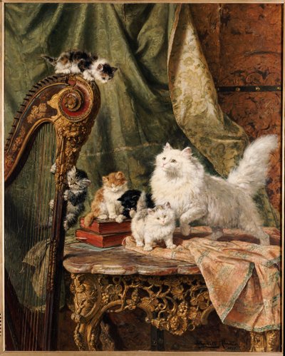 音乐插曲，1897年 作者 Henriëtte Ronner Knip