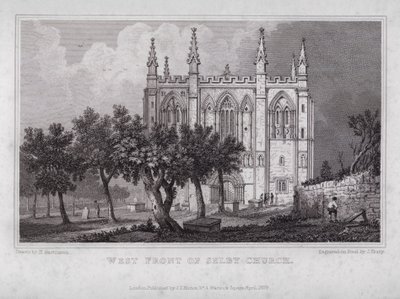 West Front of Selby Church (engraving) 作者 亨利·加斯蒂诺（后）