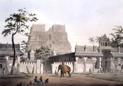Ramisseram的塔，板块九，J. Bluck（fl.1791-1831）1809年刻的（雕刻）。 作者 亨利·萨尔特