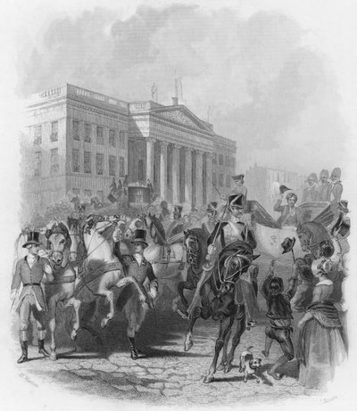 The visit of King George IV to Ireland in 1821 (engraving) 作者 亨利·沃伦（后）