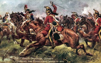 第一（国王）龙骑兵卫队，滑铁卢战役，1815年6月18日 作者 Henry A. Payne