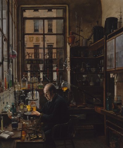 在实验室里，约1885-87年。 作者 Henry Alexander