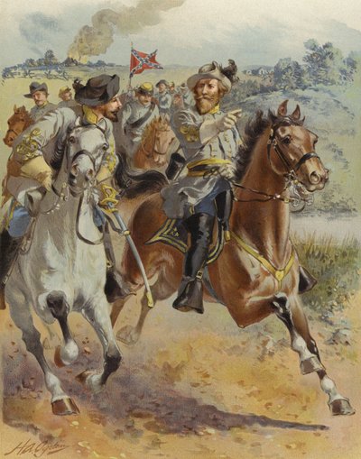 1862年6月，JEB Stuarts将军围攻麦克莱伦 作者 Henry Alexander Ogden