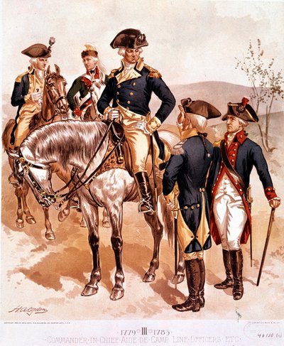 美国大陆军总司令和军官制服 作者 Henry Alexander Ogden