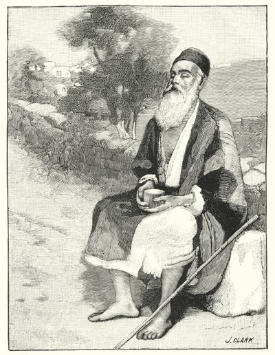 A blind beggar near Jerusalem (litho) 作者 亨利·安德鲁·哈珀