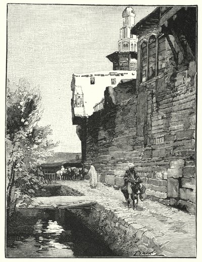 City wall of Damascus (litho) 作者 亨利·安德鲁·哈珀