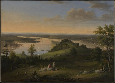 哈德逊河上的场景，1849年 作者 亨利·阿里