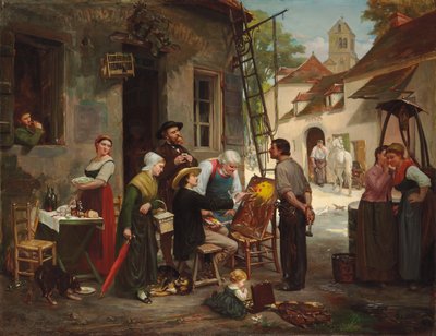 旧旅馆的新标志，1870年 作者 亨利培根