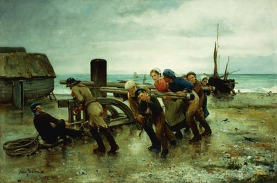 拖船，1887年 作者 亨利培根