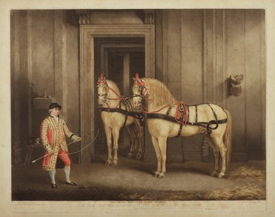 2014年9月1日威廉·沃德（William Ward）镌刻的两尊陛下国家马（mezzotint） 作者 亨利·伯纳德·沙隆