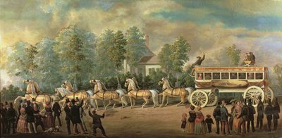 纽约布鲁克林尼克伯克线76号教练，1840-50 作者 亨利·博斯
