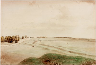 North Hill，Northumberland（bodycolour） 作者 亨利·伯顿·理查森
