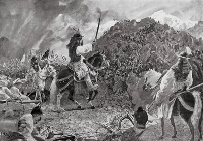 突袭野蛮部落（平版） 作者 Henry Charles Seppings Wright