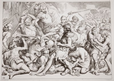 如何在这里拯救Alftruda，来自Hereward the Great的插图来自查尔斯金斯利，酒吧。 1870年，由CG刘易斯雕刻（钢板雕刻） 作者 亨利·考特尼·塞卢斯