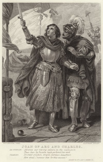 Joan of Arc和Charles，Henry VI，Pt I，Act I，Scene VI 作者 亨利·考特尼·塞卢斯