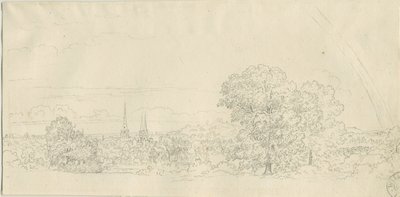 利奇菲尔德 - 远景：钢笔画，nd [1788-1855]（绘图） 作者 亨利·柯曾·奥尔波特