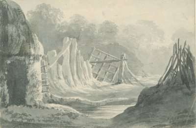 Lichfield - Edial: sepia wash drawing, nd [1788-1855] (drawing) 作者 亨利·柯曾·奥尔波特