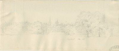 利奇菲尔德 - 北景（远景）：铅笔画，nd [1788-1855]（绘图） 作者 亨利·柯曾·奥尔波特